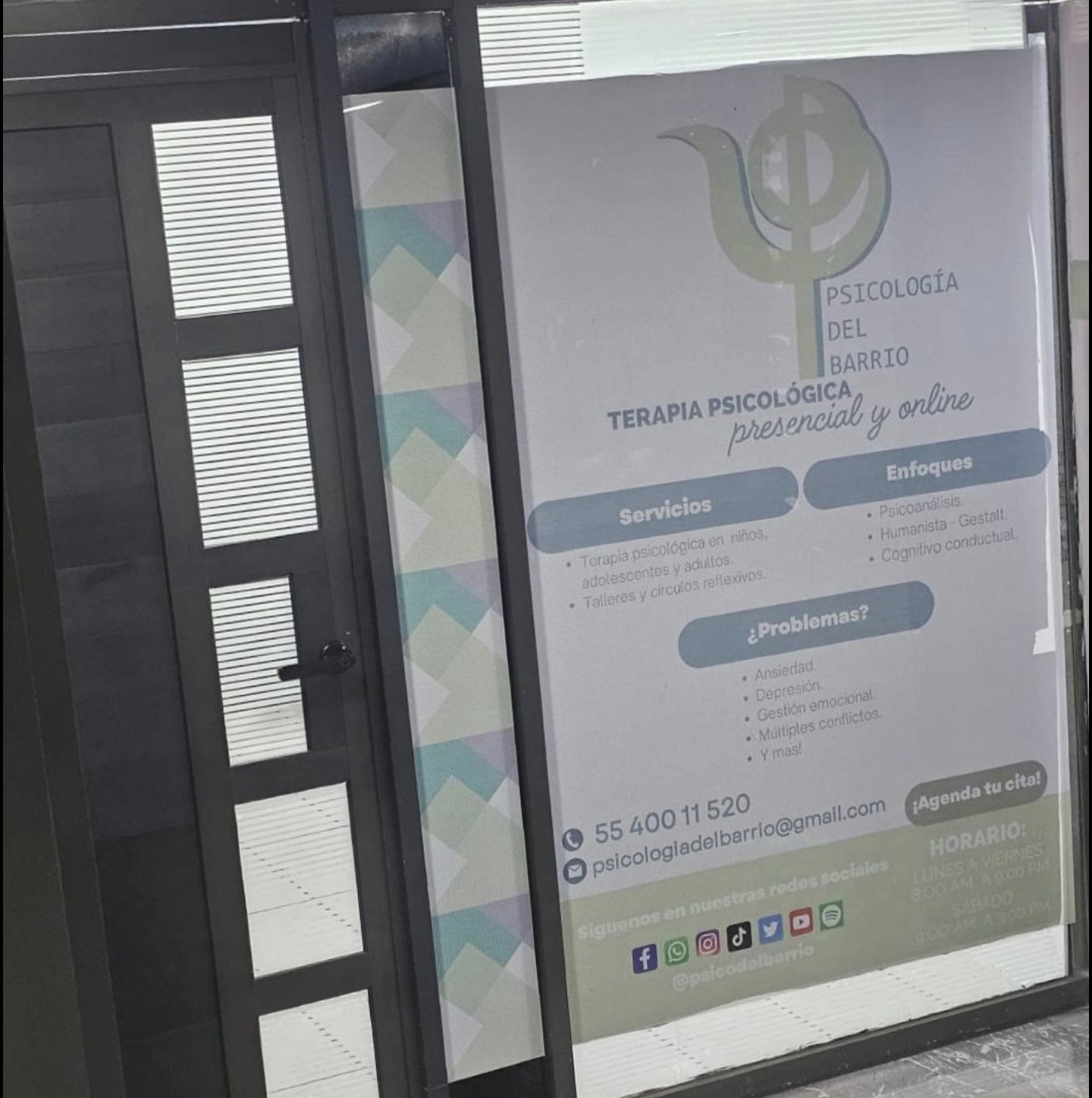 Espacio de sesión Psicología de Barrio